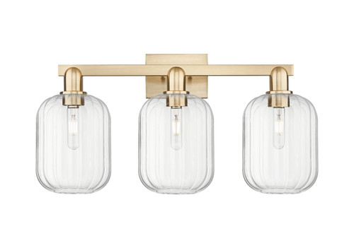 INNOVATIONS 716-3W-CB-G460-7CL Preston 3-Light Bath Vanity Light Champagne Bronze