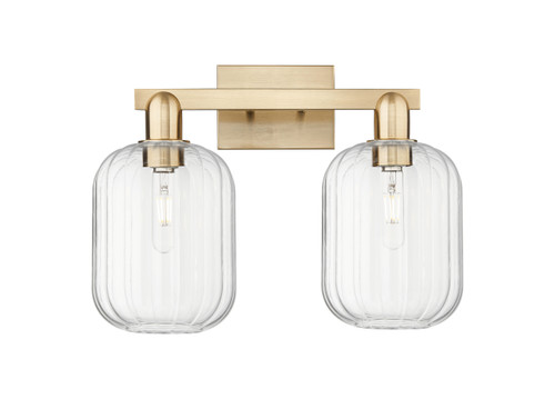 INNOVATIONS 716-2W-CB-G460-7CL Preston 2-Light Bath Vanity Light Champagne Bronze