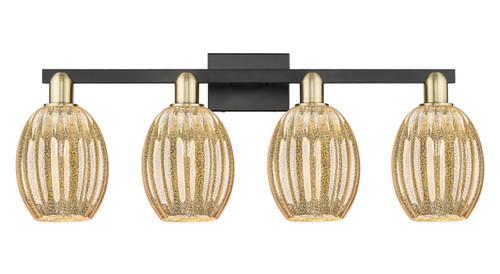 INNOVATIONS 716-4W-BAB-G459-6ME Preston 4-Light Bath Vanity Light Black Antique Brass