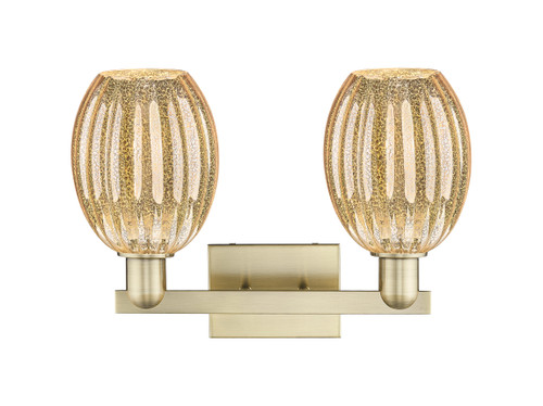 INNOVATIONS 716-2W-AB-G459-6ME Preston 2-Light Bath Vanity Light Antique Brass