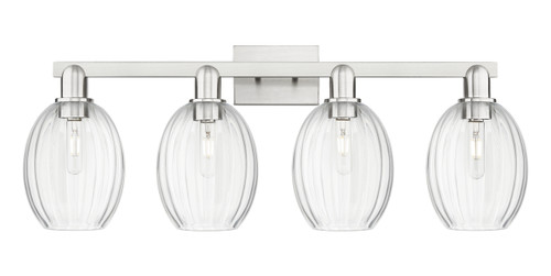 INNOVATIONS 716-4W-SN-G459-6CL Preston 4-Light Bath Vanity Light Brushed Satin Nickel