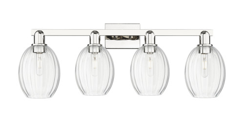 INNOVATIONS 716-4W-PN-G459-6CL Preston 4-Light Bath Vanity Light Polished Nickel