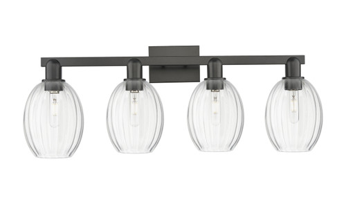 INNOVATIONS 716-4W-BK-G459-6CL Preston 4-Light Bath Vanity Light Matte Black