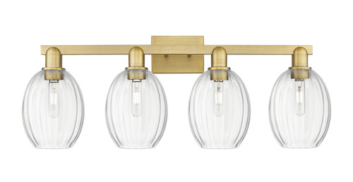 INNOVATIONS 716-4W-BB-G459-6CL Preston 4-Light Bath Vanity Light Brushed Brass