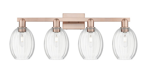 INNOVATIONS 716-4W-AC-G459-6CL Preston 4-Light Bath Vanity Light Antique Copper