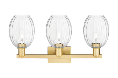 INNOVATIONS 716-3W-SG-G459-6CL Preston 3-Light Bath Vanity Light Satin Gold