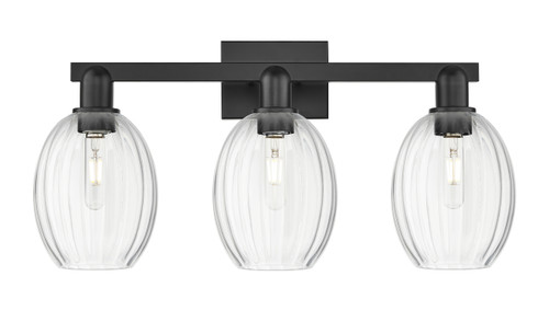 INNOVATIONS 716-3W-BK-G459-6CL Preston 3-Light Bath Vanity Light Matte Black