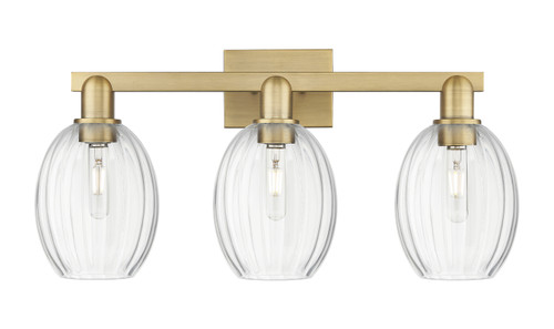 INNOVATIONS 716-3W-BB-G459-6CL Preston 3-Light Bath Vanity Light Brushed Brass
