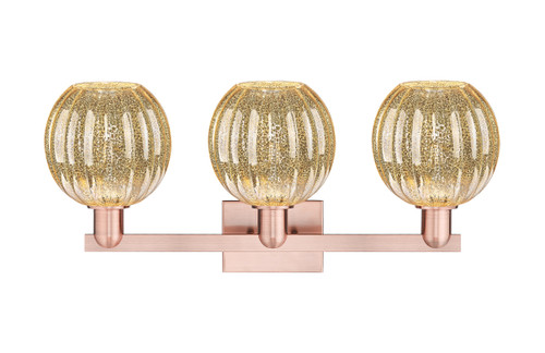 INNOVATIONS 716-3W-AC-G458-7ME Preston 3-Light Bath Vanity Light Antique Copper