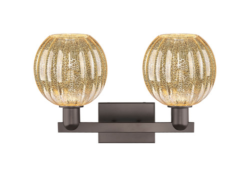 INNOVATIONS 716-2W-OB-G458-7ME Preston 2-Light Bath Vanity Light Oil Rubbed Bronze