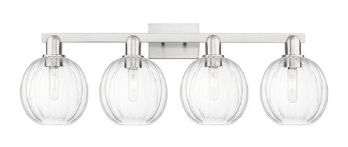 INNOVATIONS 716-4W-SN-G458-7CL Preston 4-Light Bath Vanity Light Brushed Satin Nickel