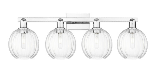 INNOVATIONS 716-4W-PC-G458-7CL Preston 4-Light Bath Vanity Light Polished Chrome
