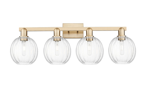 INNOVATIONS 716-4W-CB-G458-7CL Preston 4-Light Bath Vanity Light Champagne Bronze