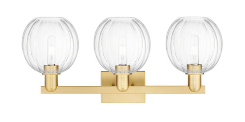 INNOVATIONS 716-3W-SG-G458-7CL Preston 3-Light Bath Vanity Light Satin Gold