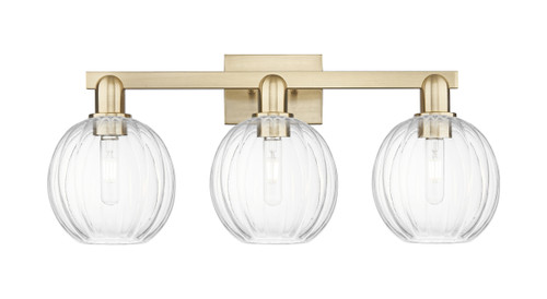 INNOVATIONS 716-3W-CB-G458-7CL Preston 3-Light Bath Vanity Light Champagne Bronze