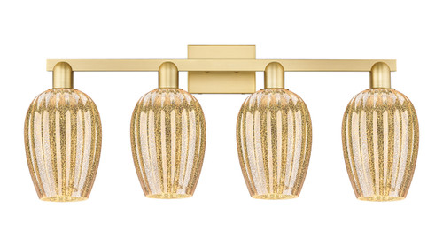 INNOVATIONS 716-4W-SG-G457-6ME Preston 4-Light Bath Vanity Light Satin Gold