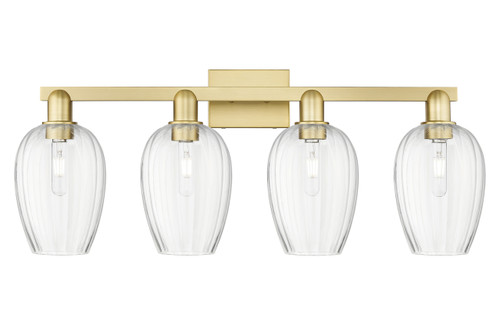 INNOVATIONS 716-4W-SG-G457-6CL Preston 4-Light Bath Vanity Light Satin Gold