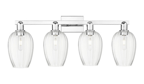 INNOVATIONS 716-4W-PC-G457-6CL Preston 4-Light Bath Vanity Light Polished Chrome