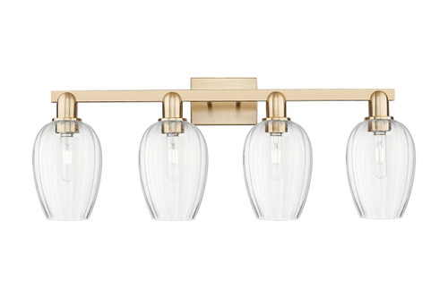 INNOVATIONS 716-4W-CB-G457-6CL Preston 4-Light Bath Vanity Light Champagne Bronze