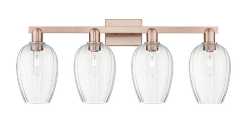 INNOVATIONS 716-4W-AC-G457-6CL Preston 4-Light Bath Vanity Light Antique Copper