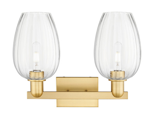 INNOVATIONS 716-2W-SG-G457-6CL Preston 2-Light Bath Vanity Light Satin Gold