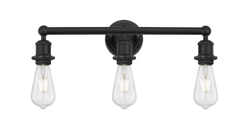 INNOVATIONS 616-3W-BK-G208-8 Beacon 3-Light Bath Vanity Light Matte Black