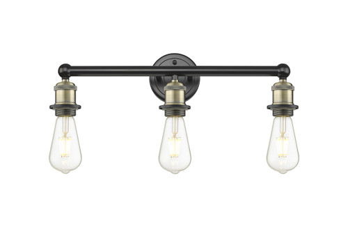 INNOVATIONS 616-3W-BAB-G208-8 Beacon 3-Light Bath Vanity Light Black Antique Brass