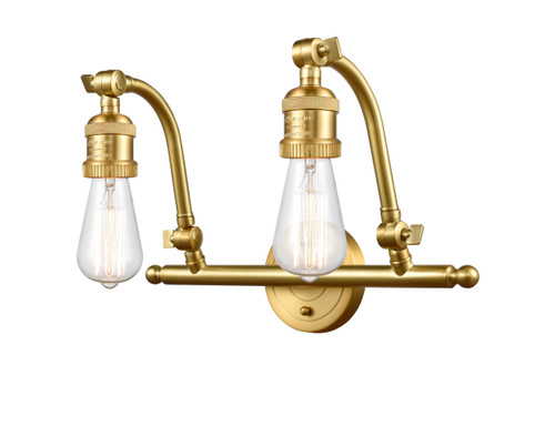 INNOVATIONS 515-2W-SG-G208-8 Beacon 2-Light Bath Vanity Light Satin Gold
