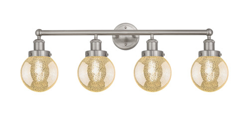 INNOVATIONS 616-4W-SN-G208-6 Beacon 4-Light Bath Vanity Light Brushed Satin Nickel