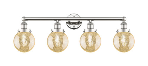 INNOVATIONS 616-4W-PN-G208-6 Beacon 4-Light Bath Vanity Light Polished Nickel