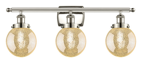 INNOVATIONS 916-3W-PN-G208-6 Beacon 3-Light Bath Vanity Light Polished Nickel
