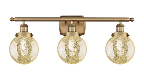 INNOVATIONS 916-3W-BB-G208-6 Beacon 3-Light Bath Vanity Light Brushed Brass