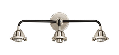 INNOVATIONS 288-3W-BPN-G208-6 Beacon 3-Light Bath Vanity Light Black Polished Nickel