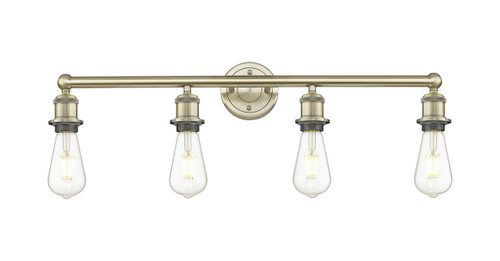 INNOVATIONS 616-4W-AB-G128-8 Athens 4-Light Bath Vanity Light Antique Brass
