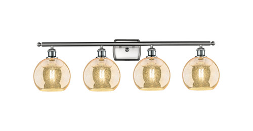 INNOVATIONS 516-4W-SN-G128-8 Athens 4-Light Bath Vanity Light Brushed Satin Nickel