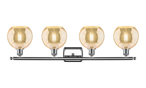 INNOVATIONS 516-4W-PC-G128-8 Athens 4-Light Bath Vanity Light Polished Chrome
