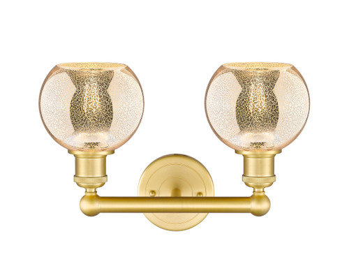 INNOVATIONS 616-2W-SG-G128-6 Athens 2-Light Bath Vanity Light Satin Gold