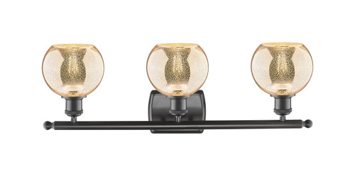 INNOVATIONS 516-3W-OB-G128-6 Athens 3-Light Bath Vanity Light Oil Rubbed Bronze