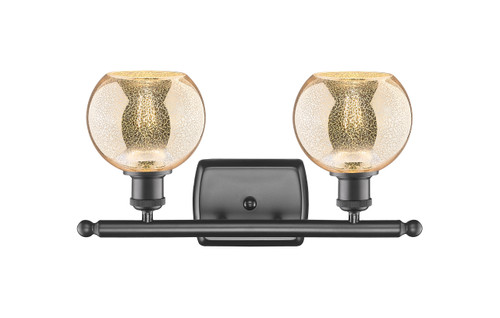 INNOVATIONS 516-2W-OB-G128-6 Athens 2-Light Bath Vanity Light Oil Rubbed Bronze