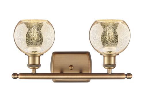 INNOVATIONS 516-2W-BB-G128-6 Athens 2-Light Bath Vanity Light Brushed Brass