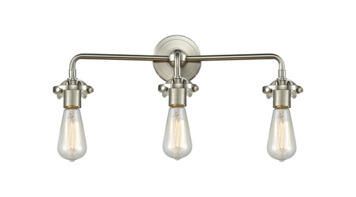 INNOVATIONS 284-3W-SN Beacon 3-Light Bath Vanity Light Brushed Satin Nickel