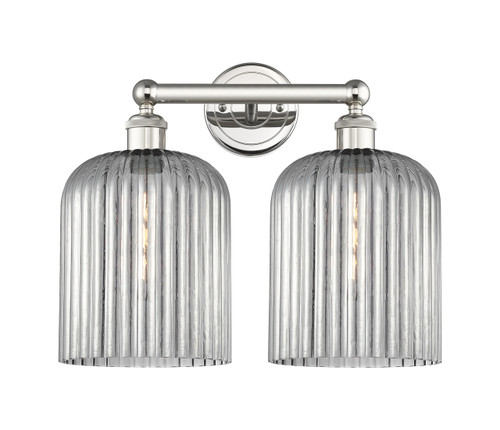 INNOVATIONS 616-2W-PN-G559-8SM Bridal Veil 2-Light Bath Vanity Light Polished Nickel