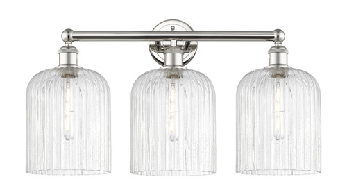 INNOVATIONS 616-3W-PN-G559-8SDY Bridal Veil 3-Light Bath Vanity Light Polished Nickel