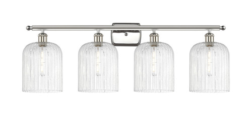 INNOVATIONS 516-4W-PN-G559-8SDY Bridal Veil 4-Light Bath Vanity Light Polished Nickel