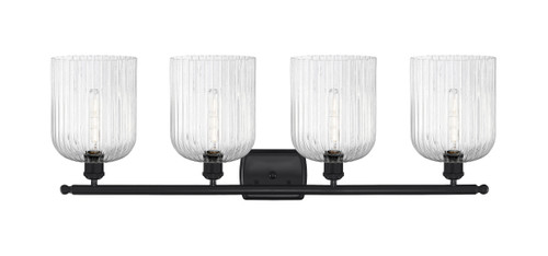 INNOVATIONS 516-4W-BK-G559-8SDY Bridal Veil 4-Light Bath Vanity Light Matte Black