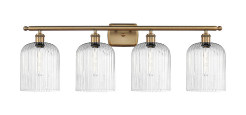 INNOVATIONS 516-4W-BB-G559-8SDY Bridal Veil 4-Light Bath Vanity Light Brushed Brass