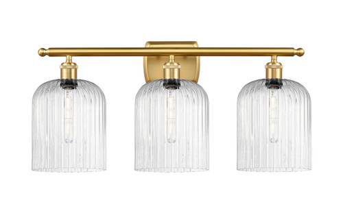INNOVATIONS 516-3W-SG-G559-8SDY Bridal Veil 3-Light Bath Vanity Light Satin Gold