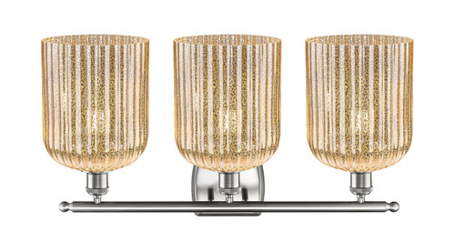 INNOVATIONS 516-3W-SN-G559-8ME Bridal Veil 3-Light Bath Vanity Light Brushed Satin Nickel