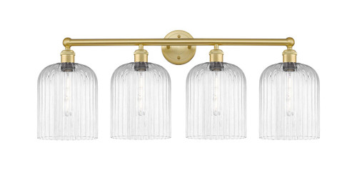 INNOVATIONS 616-4W-SG-G559-8CL Bridal Veil 4-Light Bath Vanity Light Satin Gold