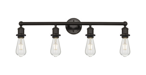INNOVATIONS 616-4W-OB-G559-8CL Bridal Veil 4-Light Bath Vanity Light Oil Rubbed Bronze